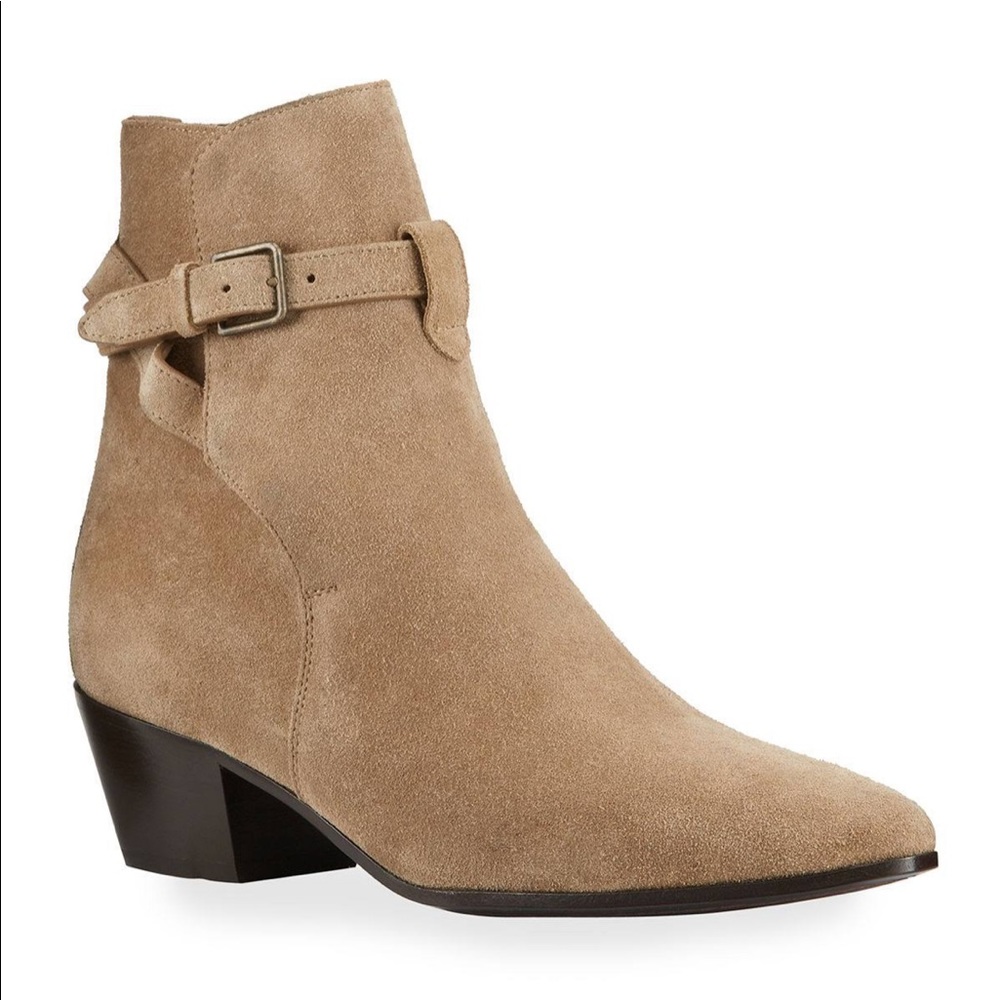 NWT Saint Laurent 40mm Wyatt Buck Str Bootie - Picture 2 of 5